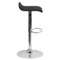 Emma and Oliver Solid Wave Seat Vinyl Adjustable Height Barstool with Chrome Base